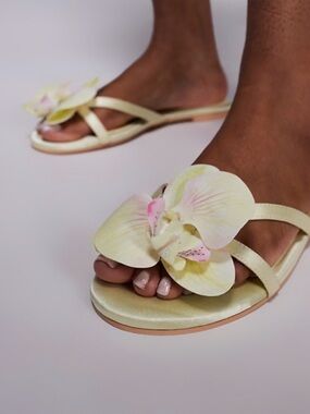 Women’s Yellow Orchid Sandals